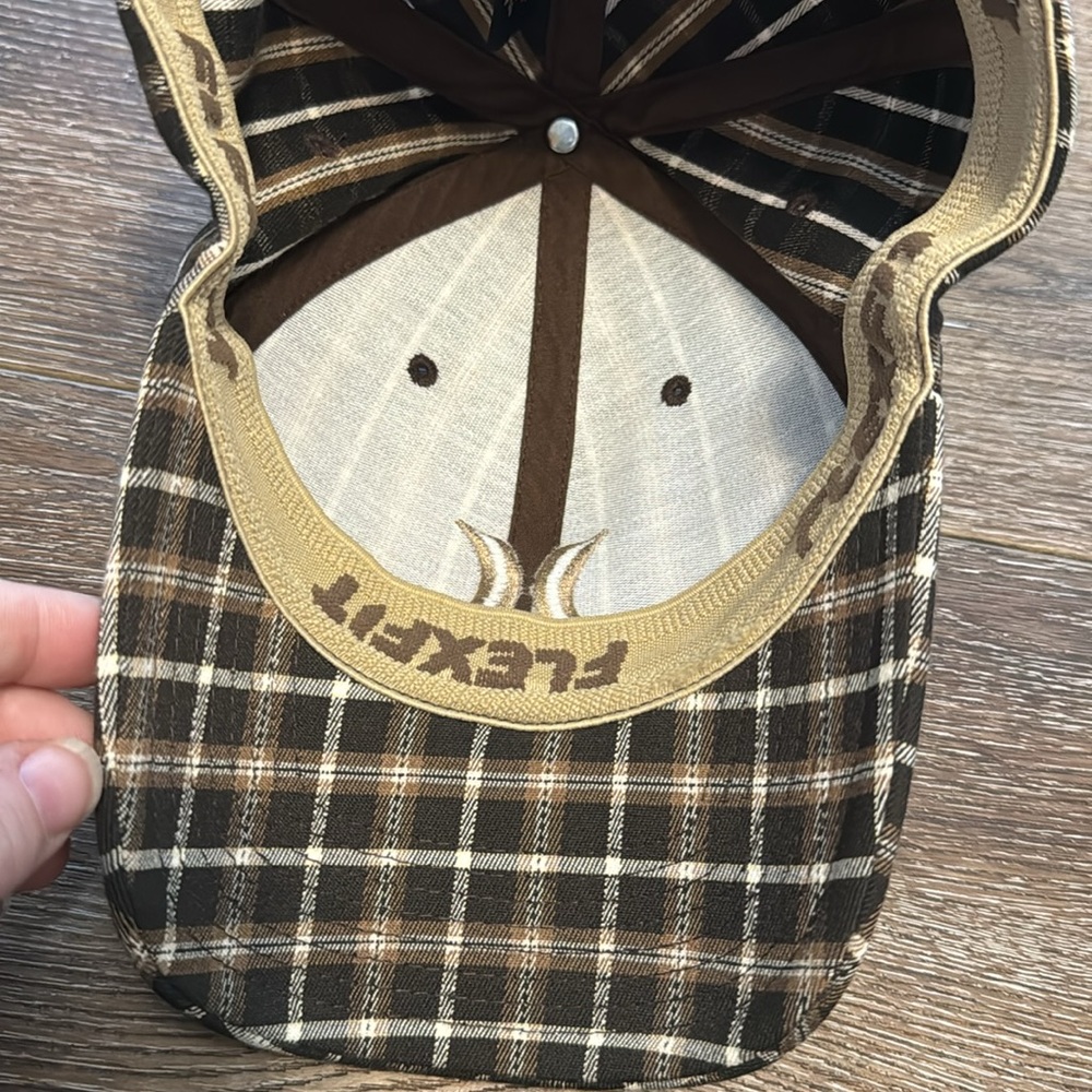 Hurley Black and Brown Plaid Hat - Picture 4 of 6
